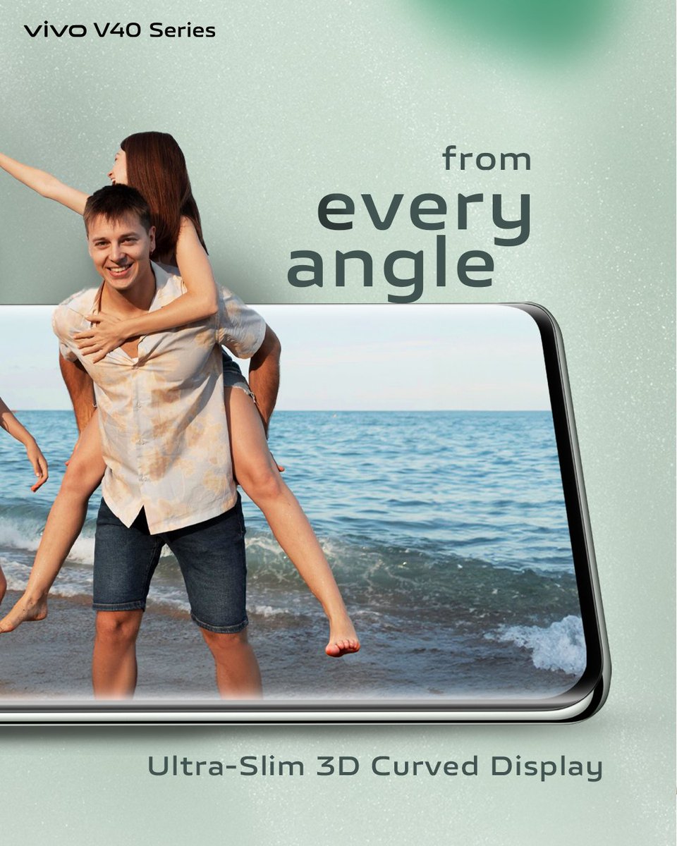 Vivo_India's tweet photo. With the vivo V40e's Ultra-Slim 3D Curved Display, you're set to experience visuals like never before. So, are you ready to elevate your sensory experience?

Click the link in the bio to buy now.
https://t.co/5YQ0Lq11kH

#vivoV40Series #PortraitSoPro #10Yearsofvivo https://t.co/T3s8NoV1fj