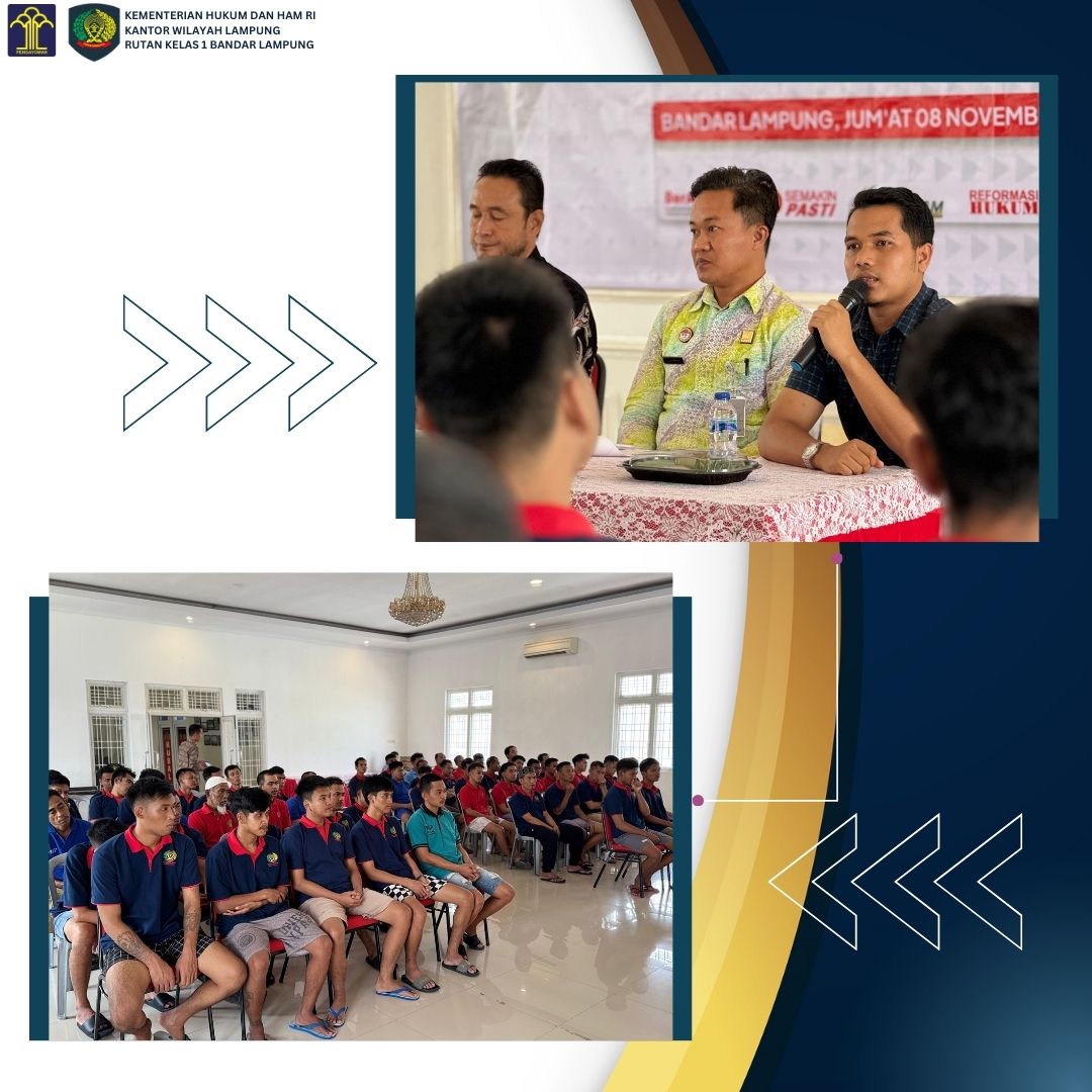 Rutanbdl's tweet photo. Perkenalkan Tugas Dan Fungsi, Rupbasan Bandar Lampung Laksanakan Kegiatan Sosialisasi Bagi WBP Rutan Bandar Lampung https://t.co/uR65k3F7Nl