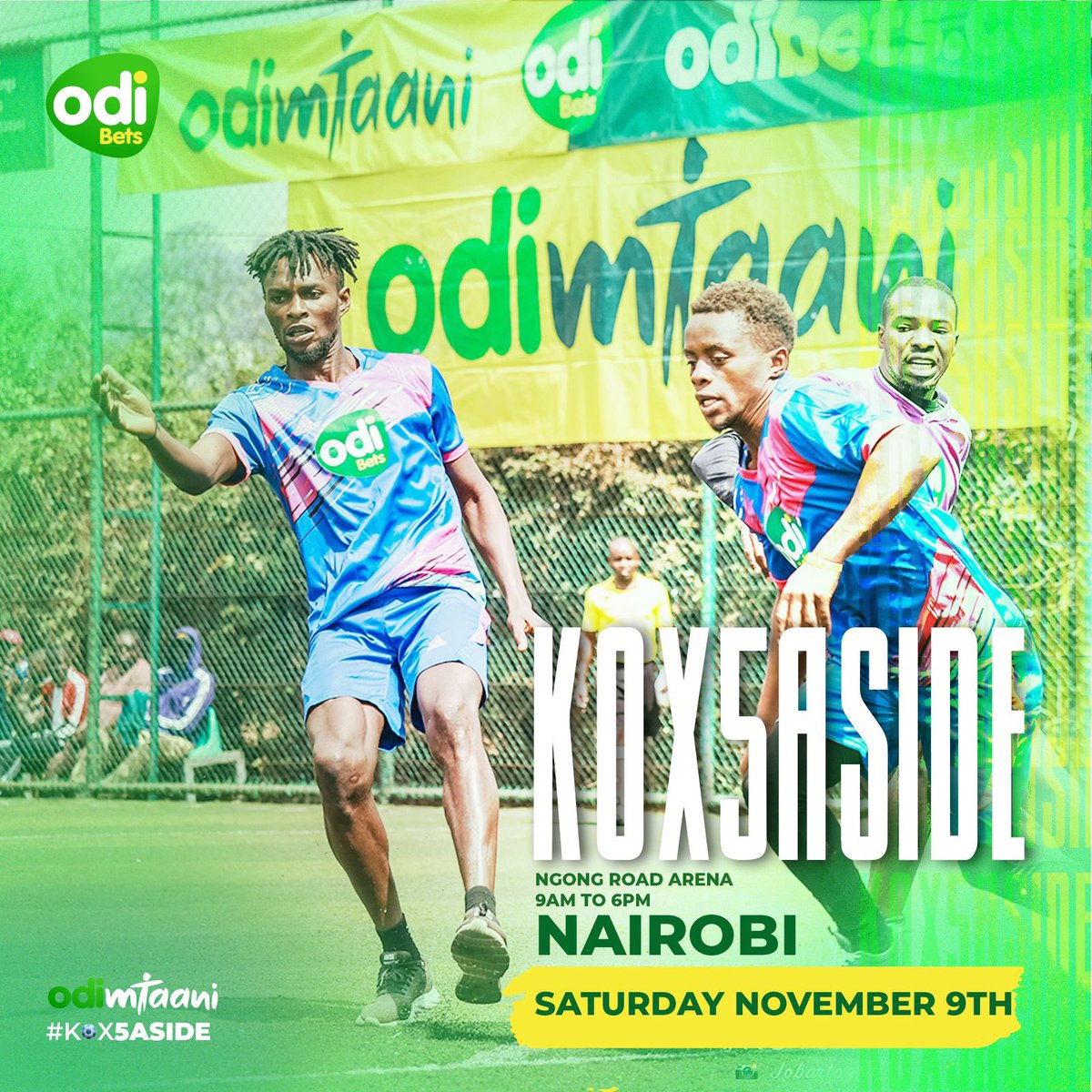 ItsJeffreyJeff's tweet photo. Going down tomorrow at Ngong Road Arena famously known as LIGI NDOGO GROUNDS. come let's interact,have fun as we support our very own teams. Entry is absolutely FREE! also drinks from outside zinakubalika kwa venue
#KOX5Aside #Kot5Aside https://t.co/jHS61w0K3J