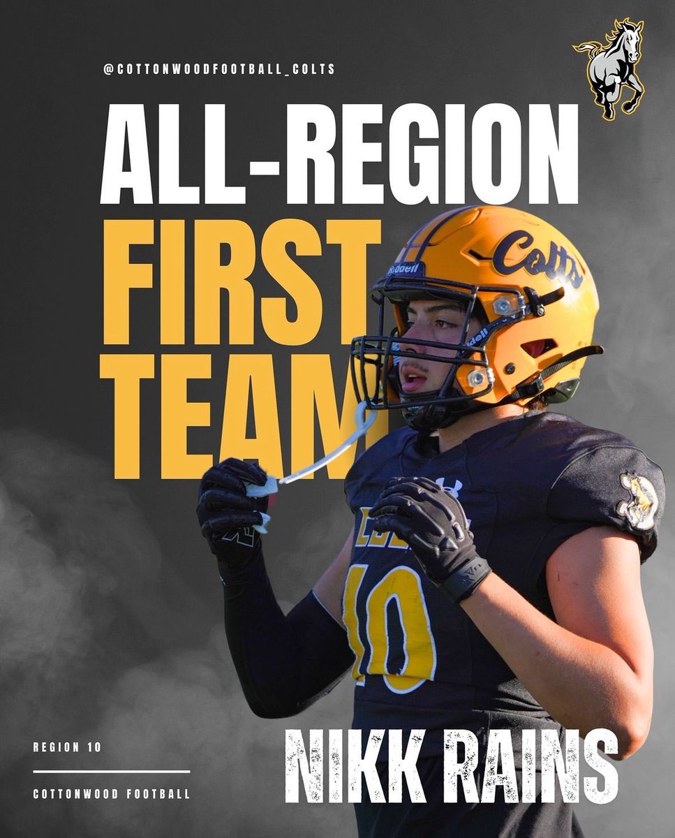 Nikk Rains (@rains_nikkolas) on Twitter photo First team all region First team all region