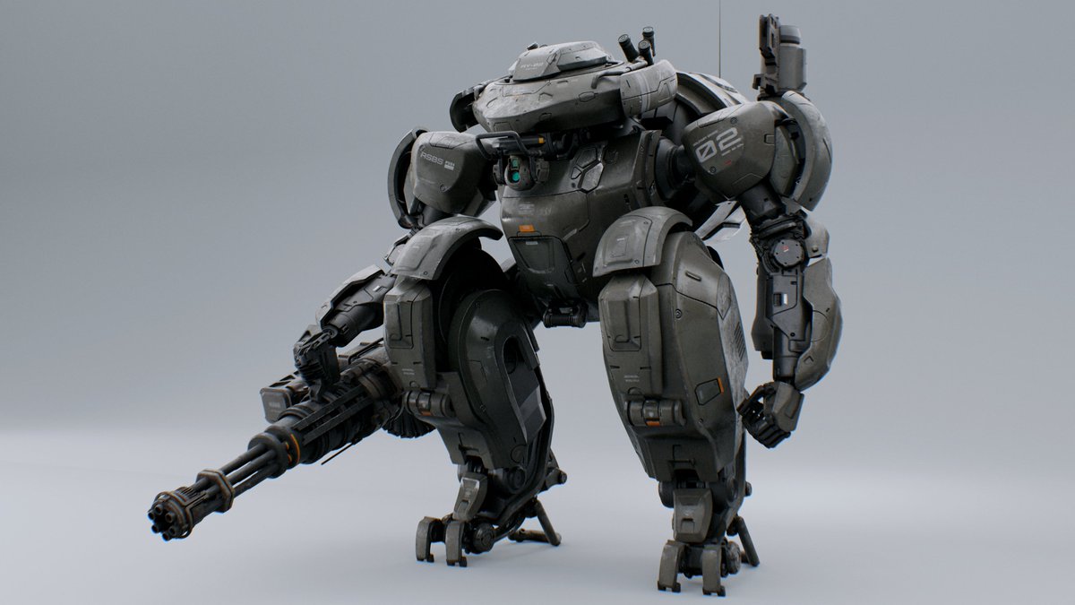 SteveZhi's tweet image. Tactical Ground Combat Robotic Units
 artstation.com/artwork/BkwQ0z
#3d #blender #SubstancePainter #concpet #scifi #b3d #robot #b3d