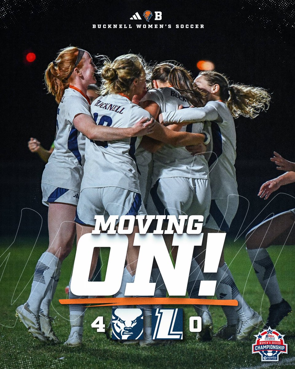 BISON WIN! Bucknell advances to its fourth consecutive Patriot League Championship with a record-setting four-goal performance against Loyola!

🔹Paige Temple: 1G, 1A
🔸Katie Connell: 1G, 1A
🔹Teresa Deda: 1G, 1A
🔸Sydney Hess: 1G
🔹Katie Schiano: 1A