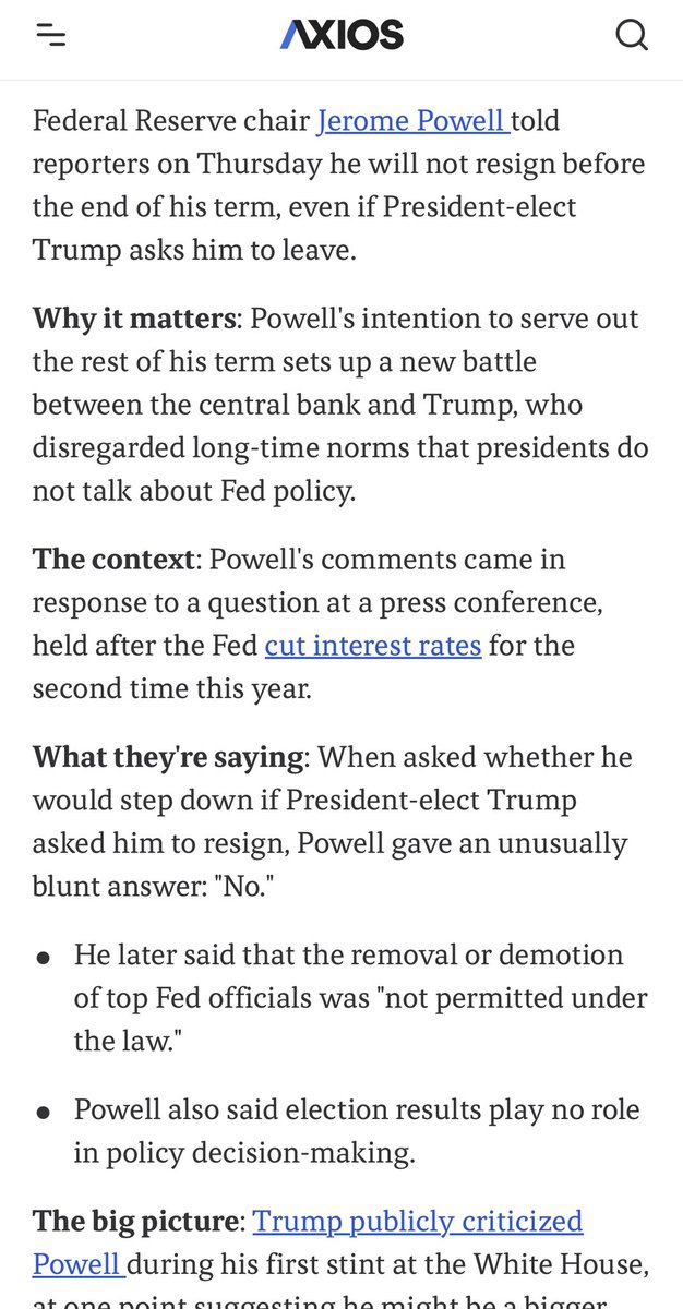 BasedMikeLee's tweet image. The Executive Branch should be under the direction of the president 

That’s how the Constitution was designed 

The Federal Reserve is one of many examples of how we’ve deviated from the Constitution in that regard 

Yet another reason why we should #EndTheFed
