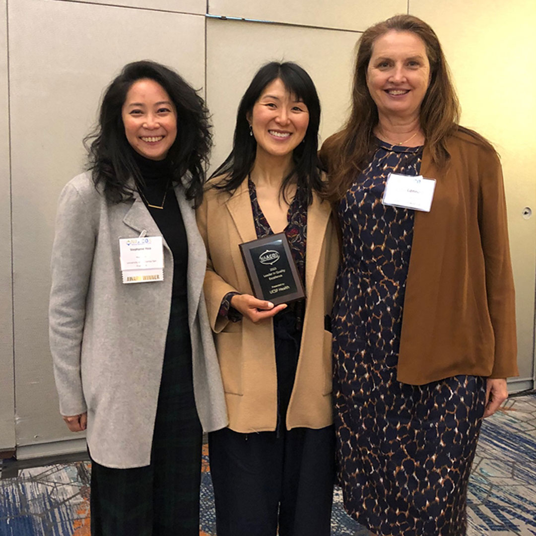 ucsfpharmacy's tweet photo. Kudos! 🎊 A pharmacist-run ambulatory care telehealth clinic, founded by @UCSF  alumna and Dept of Clin Pharm faculty member @StephanieLHsia, PharmD, along with alumna @ShirleyWong, PharmD, has won the  @CSHP_Official Innovative Pharmacy Practice Award. https://t.co/DEg1NIgST8 https://t.co/hehUSTXoLS