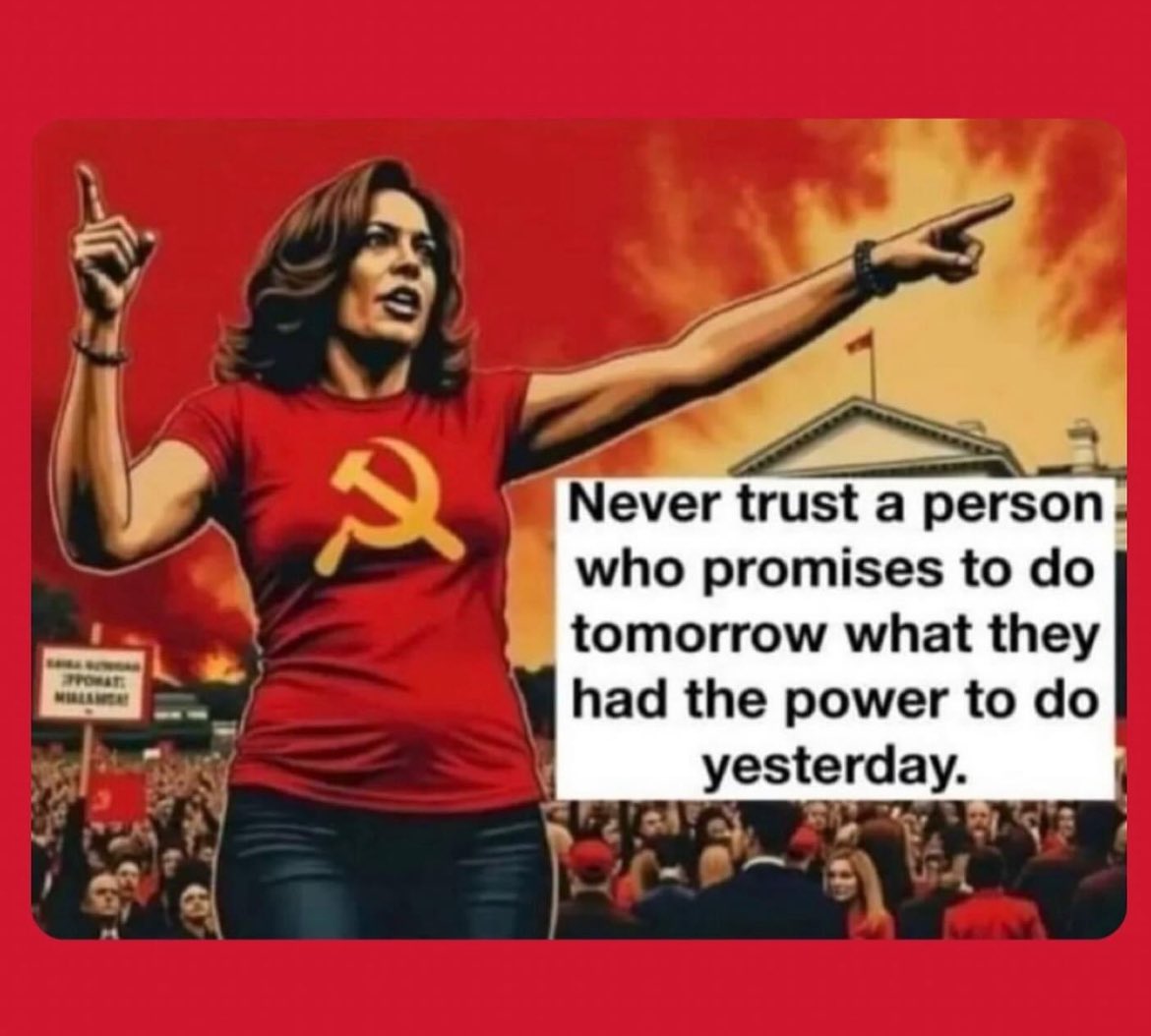 RockyRedpill's tweet photo. Hammer and Sickle Harris can disappear into a bottomless oblivion.  Bye Bitch. 🖕🏼 https://t.co/VDKRUXyoRW