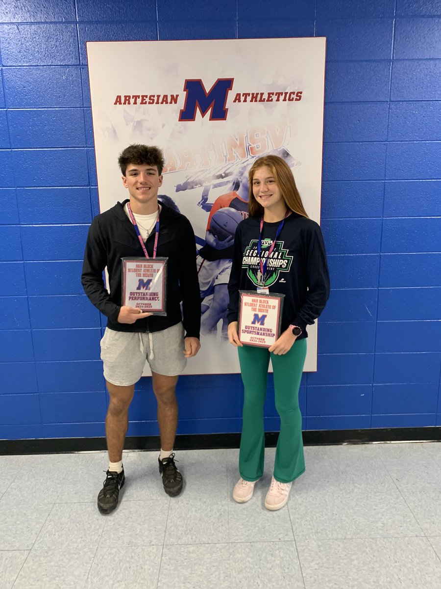 Artesian Athletics (@artesiannation) on Twitter photo Congratulations Laura Barco and Hunter Stroud for being selected <a href="/HRBlock/">H&R Block</a> Athlete of the Month! <a href="/MSDMartinsville/">MSD of Martinsville</a> <a href="/ericbowlen/">Eric Bowlen</a> <a href="/BellCatMHS/">Jeff Bell</a> <a href="/ArtesiansUnited/">SUZIE LIPPS</a> Congratulations Laura Barco and Hunter Stroud for being selected <a href="/HRBlock/">H&R Block</a> Athlete of the Month! <a href="/MSDMartinsville/">MSD of Martinsville</a> <a href="/ericbowlen/">Eric Bowlen</a> <a href="/BellCatMHS/">Jeff Bell</a> <a href="/ArtesiansUnited/">SUZIE LIPPS</a>