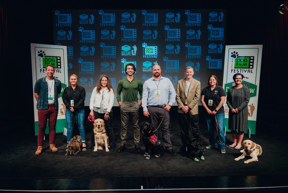 SDProviders's tweet photo. Check out the winning Dog Chow #ServiceDogSalute film from the NY Dog Film Festival! For every view now through Veterans Day on 11/11, @DogChow will donate $5 to @SDProviders, up to $75K, to help train more PTSD service dogs. #servicedogs4vets  https://t.co/c2ZIrklMPP https://t.co/xHNFSnUVKh