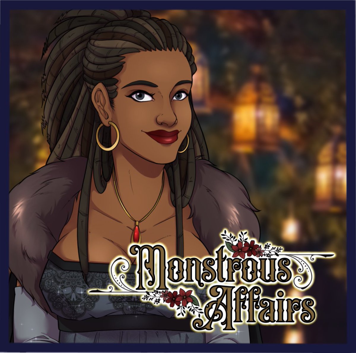 🩸 Meet Duchess Naomi Ramkissoon! 🩸

Get ready to romance her, or our other fine monsters, tomorrow, November 8th at 1pm on @dorian.live ! Links will be shared when the episodes are live, so be on the lookout!

🖼️ by <a href="/heroicn0nsense/">Azrael 👹@ 🦋</a> 

#dorianlegends #monstrousaffairs