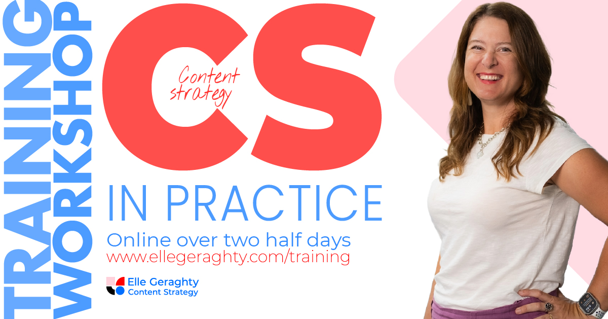 I have delivered two large content strategies this year that have made me refine and enhance how I teach content strategy. I can’t wait to deliver the updates at next week’s last content strategy in practice workshop of the year.
events.humanitix.com/content-strate…