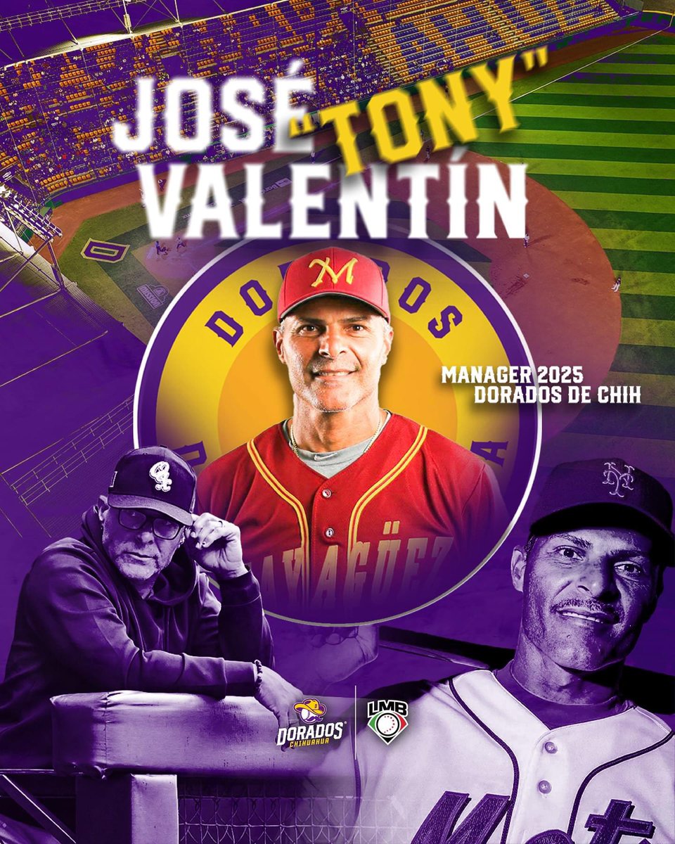 Bienvenido a Chihuahua, José “Tony” Valentín🔥
 
Magia y liderazgo tendremos al frente de nuestros Dorados este 2025.