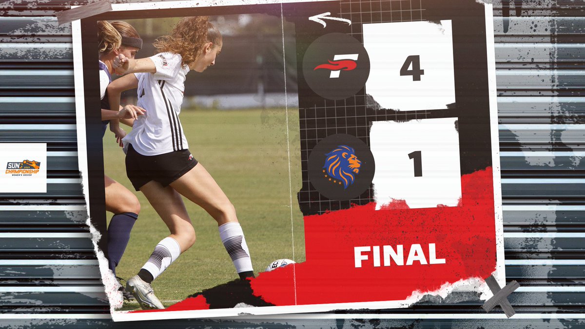 A flurry of goals bring a Fire WIN in the first game of the Sun Conference tournament!

⚽️ Madelyn Davidson - 5'
⚽️ Gaia Iacuzzi - 72'
⚽️ Olivia Thomassy - 76' &amp; 78'

Southeastern will return to action for the 2nd game of the post-season. 

#FuelTheFire🔥
