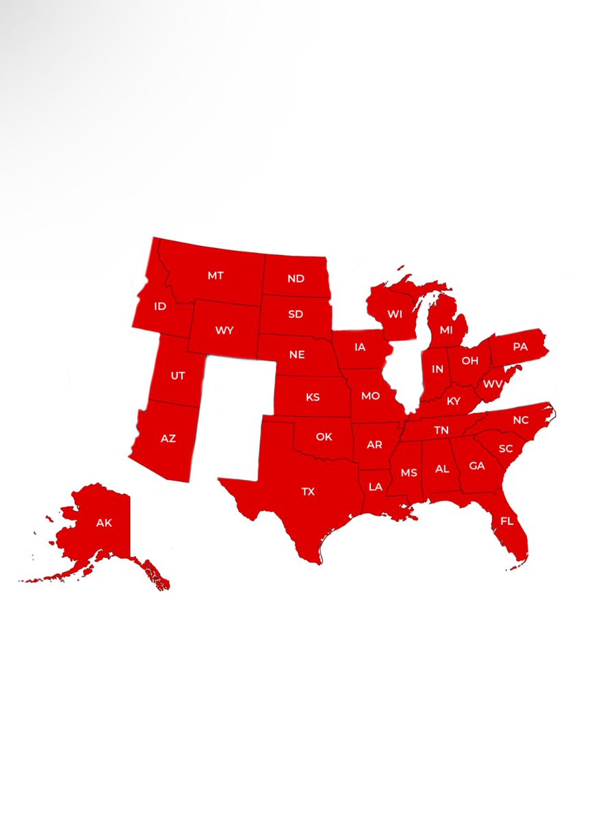 frankcctt's tweet image. Mejores estados para vacacionar en US #RedMap #conservative