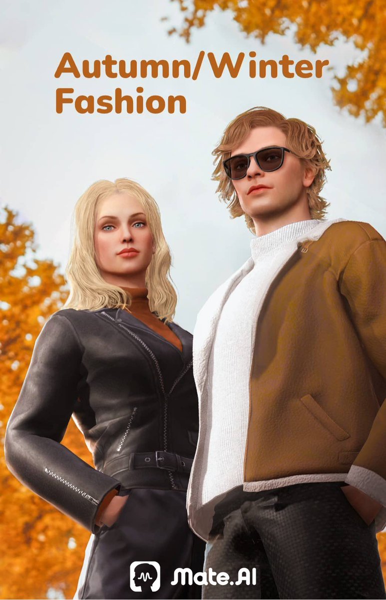 AiMateland's tweet photo. 🍂✨ Step into the season with style! 🍁
Embrace cozy layers, warm tones, and a dash of elegance for the perfect Autumn/Winter look. 🧥Who’s ready to own the chilly days with flair? 🍂
#AutumnWinterFashion #MateAI #StyleInspo #OOTD https://t.co/Itb7uX81pJ