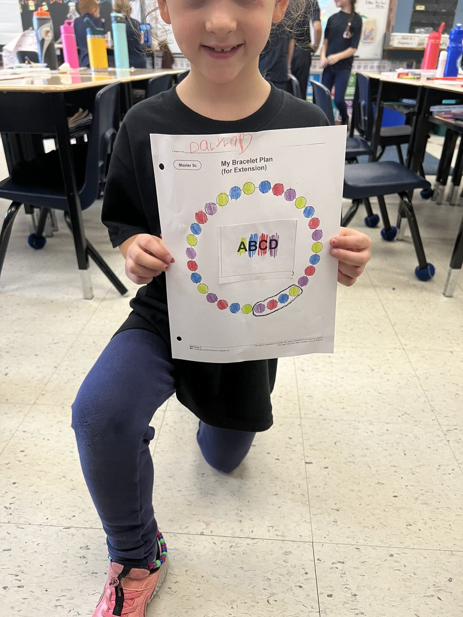 MrsTrupcevic's tweet photo. Creating, Identifying our core pattern and extending our patterns. @HCDSB @StTimothyHCDSB https://t.co/NQt9BVBvVi