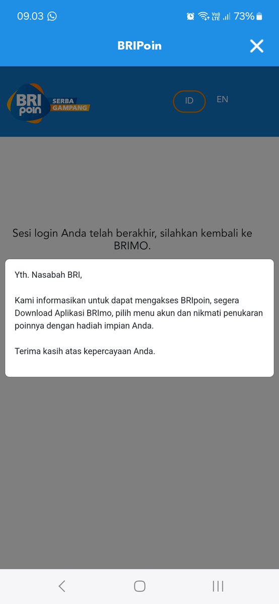 d_Arley's tweet photo. @promo_BRI Apanya....
Error terus, sekalinya bisa masuk stok habis. https://t.co/FhcB19qSPy