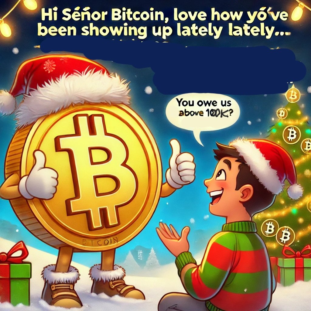 calusaca's tweet photo. Hi Señor #Bitcoin , love how you’ve been showing up lately—don’t get me wrong, super grateful for that. But… we really need to see you above 100K. You owe us that much, right? By Christmas? Deal?
#Crypto #totheMoon #Cryptocurrency
#HODL https://t.co/HymsNcBBlb