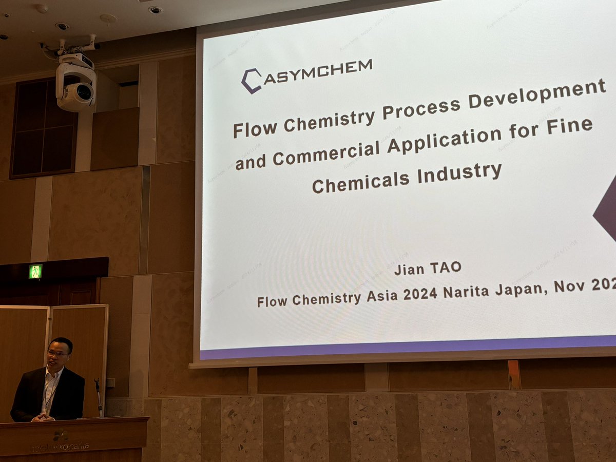 Conference of Dr J Tao in Flow Chemistry Asia 2024