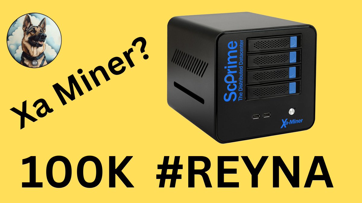 XaMiner owners: First 100 to verify ownership get 100,000 #REYNA Tokens! 🎉 Must be active in the network. 1 entry per person. Apply here:  docs.google.com/forms/d/e/1FAI… Questions? Come over to #Shepherds in Discord: discord.gg/scprime #SCPRIMECLOUD