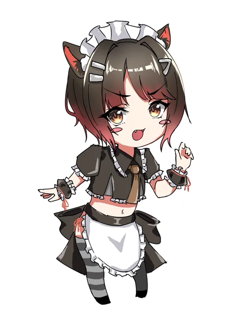 擬人化の練習でタスマニアデビルちゃん描いてみた