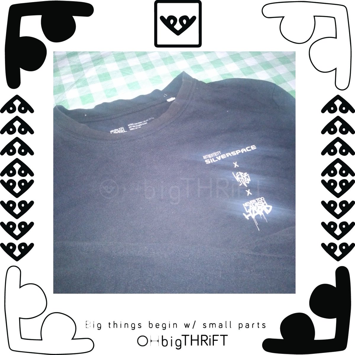 Ohbig_brand's tweet photo. #OHbigTHRiFT SilverSpace × #herzven × #NeverTooLavish 150k only
shipping will costing by buyer
or negotiated until drop

Ongkir ditanggung pembeli
Atau nego sampai jadi
LFG #thrift #thrifting https://t.co/fl8sRv2QWo