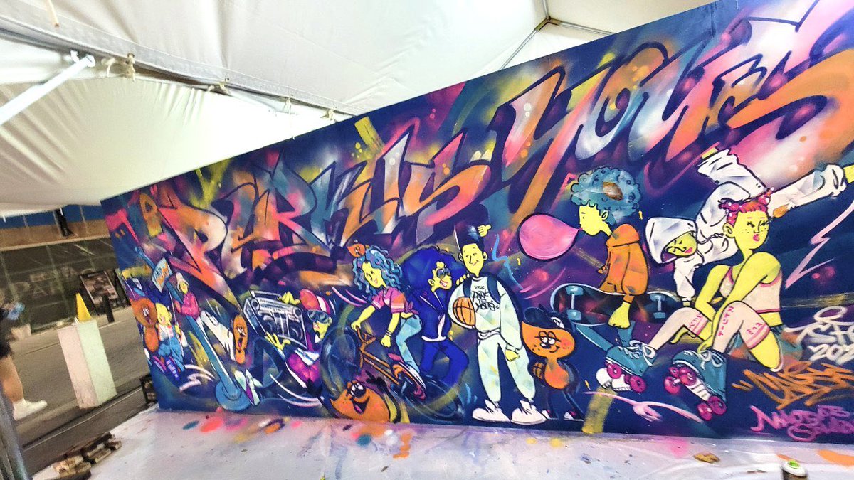 CarseOne's tweet image. "THE PARK IS YOURS"

@TSFes110405 ART WALL JAM

LIVE PAINTING

with MAOBAB.soulart

池袋　中池袋公園

2024.11.2-3

先日、池袋西口公園と中池袋公園にて行われたTOSHIMA STREET FES. 2024にてライブペイントさせていただきました🔥

#TSFes #tsfes2024