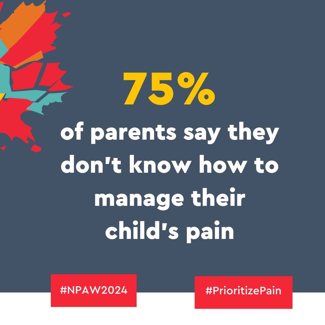Chronic pain is challenging for adults, the changes for children &amp; their parents must be significant. Supporting children &amp; their parents is essential.  Canada’s Solutions for Kids in Pain developed the first Paediatric Pain Management Standard: tinyurl.com/vkkzm5rw