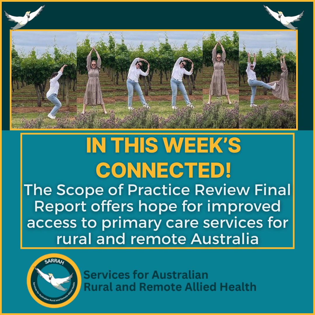 Check out the CONNECTED 'From the desk of the CEO' from the 8th of November! More in SARRAH Circle, our members platform.
#newsletter #alliedhealth #alliedhealthprofessionals #fromthedeskoftheceo
