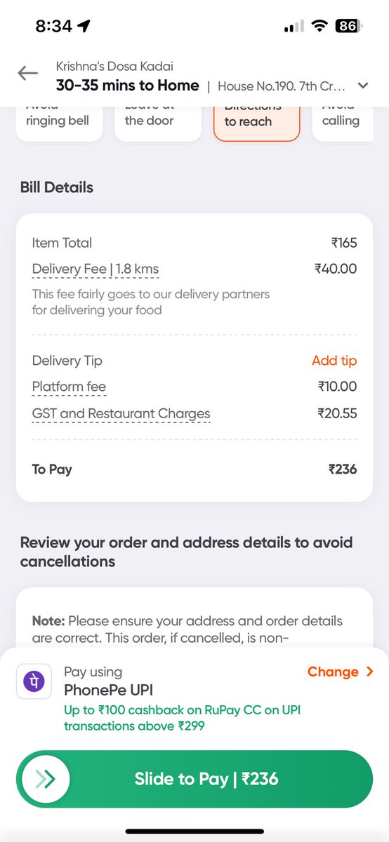 pvsivakumar's tweet photo. Difference between ios and android by @Swiggy @SwiggyCares. iOS delivery fee is ₹4/- higher. Why…? https://t.co/Xl4HNnxqoy