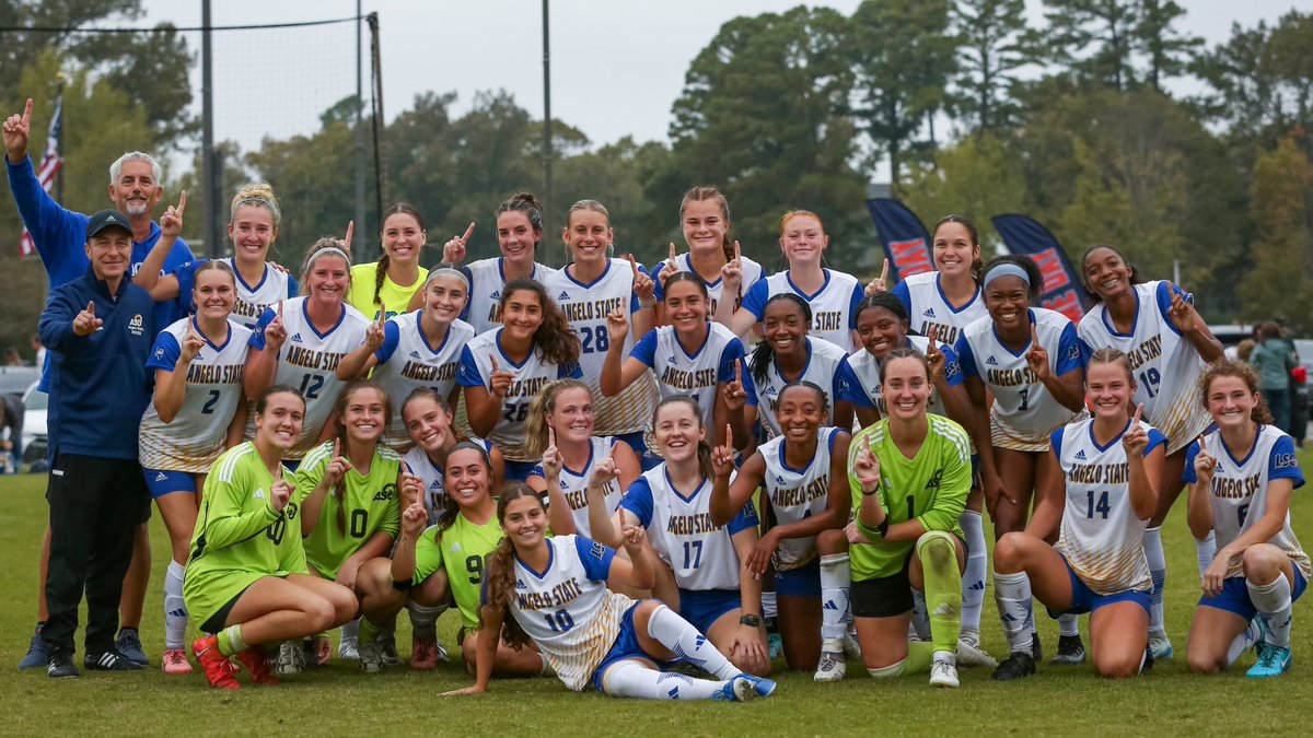 Lone Star Conference (@lonestarconf) on Twitter photo Congratulations to <a href="/BellesSoccer/">Angelo State Women’s Soccer</a> for winning their fifth #LSCwsoc regular season championship. The Rambelles went unbeaten in league play.
⚽️🏆🏆🏆🏆🏆
🔗 bit.ly/3NZnSlK
#D2wsoc <a href="/FloFC_/">FloCollege | Soccer</a> Congratulations to <a href="/BellesSoccer/">Angelo State Women’s Soccer</a> for winning their fifth #LSCwsoc regular season championship. The Rambelles went unbeaten in league play.
⚽️🏆🏆🏆🏆🏆
🔗 bit.ly/3NZnSlK
#D2wsoc <a href="/FloFC_/">FloCollege | Soccer</a>