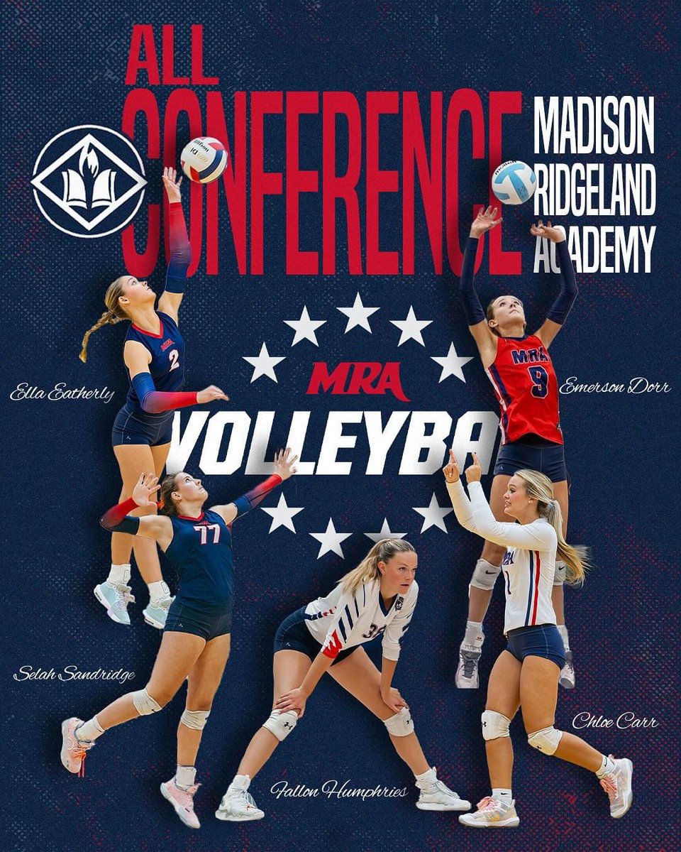 Volleyball | MRA (@volleyballmra) on Twitter photo Congratulations to Emerson Dorr, Ella Eatherly, Selah Sandridge & Chloe Carr (<a href="/LetsGoICC_VB/">ICC Volleyball</a> commit) on their All-MAIS selections for 2024!
Way to represent <a href="/MRAAthletics/">𝐀𝐭𝐡𝐥𝐞𝐭𝐢𝐜𝐬 | 𝐌𝐑𝐀</a> ! 🏐🏐🏐 Congratulations to Emerson Dorr, Ella Eatherly, Selah Sandridge & Chloe Carr (<a href="/LetsGoICC_VB/">ICC Volleyball</a> commit) on their All-MAIS selections for 2024!
Way to represent <a href="/MRAAthletics/">𝐀𝐭𝐡𝐥𝐞𝐭𝐢𝐜𝐬 | 𝐌𝐑𝐀</a> ! 🏐🏐🏐