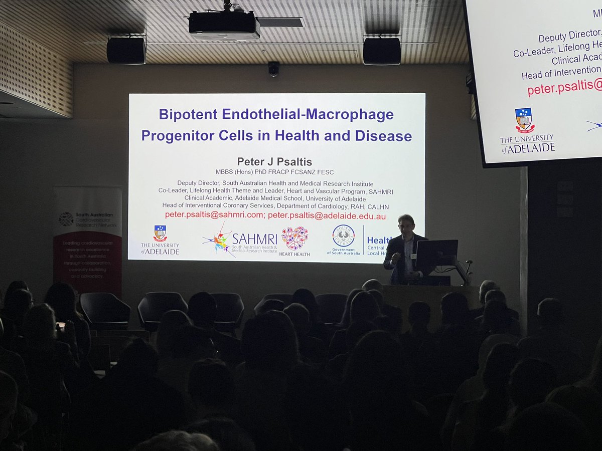 SACVRN's tweet image. SA boasts exceptional 🫀 and stroke researchers! Inspiring to hear from researchers that put SA on the map @Neuro_Nay @pj_rochester #sacvrn_award winners @beltrame_john and Dr Dot Dumuid @UniofAdelaide @UniversitySA #sacvrnshowcase2024
