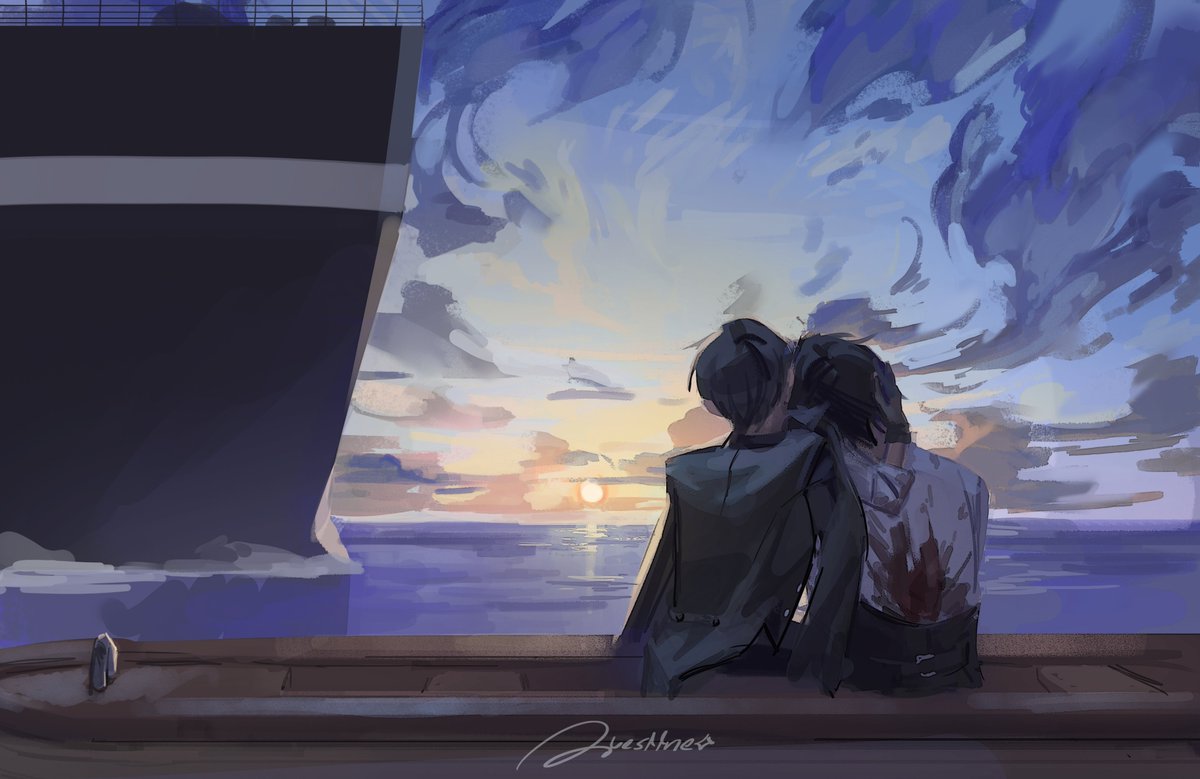 Questtneo's tweet photo. I think I overworked this a bit but it still turned out cute :> #sebaciel https://t.co/PiIYGgADkW