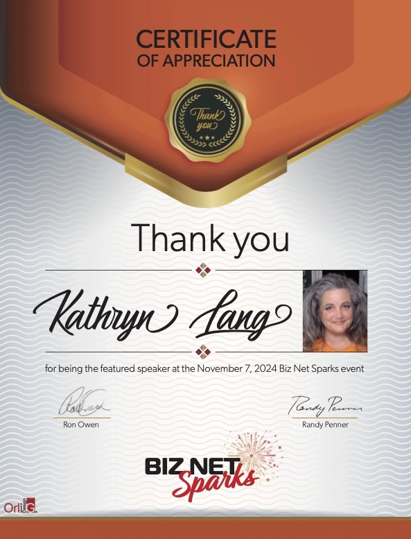 RandyDPenner's tweet photo. THANKS Kathryn Lang @Kathrynclang, Founder—Growing HOPE, Co-Founder—Peculiar Productions, speaker, podcaster, coach, writer, for "Be Focused &amp; Flexible to Achieve Your Dreams!" during Nov 7 @BizNetSparks #virtual #global #business #networking #event! Info: https://t.co/1Qw8sHXzp8 https://t.co/SDZdv1Zy59