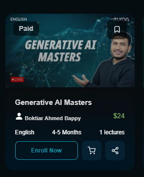 bappy913873's tweet photo. Hi Everyone, I am starting Generative AI Masters classes in live mode,😍  

📌Check out this course on Euron: https://t.co/QcS2Uhz9yd 

With Euron Plus, you can access everything. 😍 

📌Check out this Plan on Euron: https://t.co/6n6YzR7jte https://t.co/zBMAsA5qp9