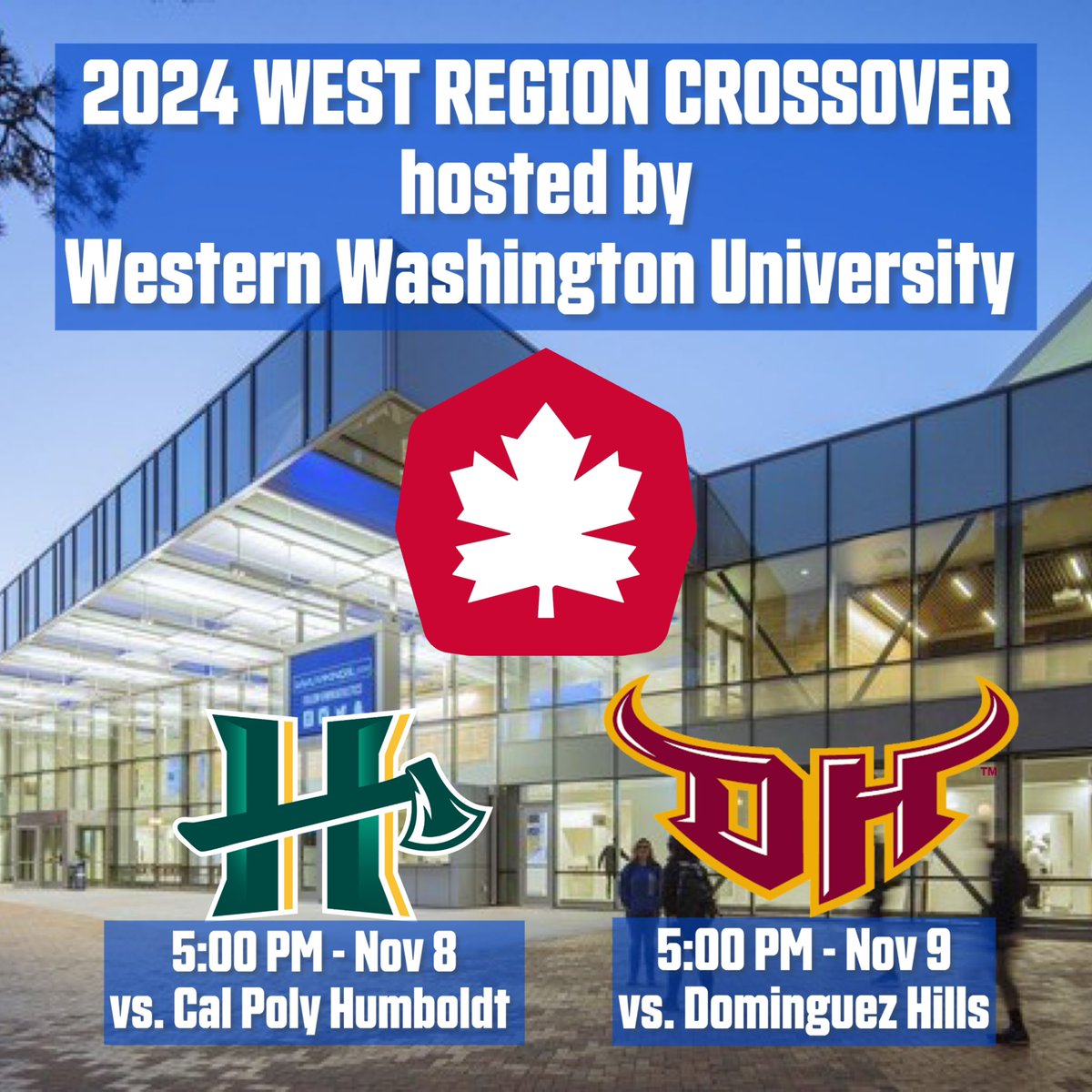 sfu_mbb's tweet photo. MBB: Travels to Bellingham, WA this weekend for the West Region Crossover! #RepTheLeaf
Fri - 5:00 PM vs. @HumboldtJacks
Sat - 5:00 PM vs. @CSUDHmbb https://t.co/cHhcYkhZnF