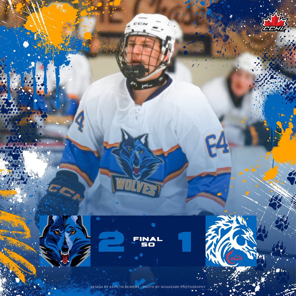 RenfrewWolves's tweet image. Big Win Alert!

Renfrew Wolves take down Cornwall 2-1 in a thrilling shootout! Paron ties it in the 3rd, and Protopapas &amp;amp; Souliere seal it in the shootout. Huge game from Suys with 32 saves! 🐺🔥 #WolvesWin #RenfrewWolves