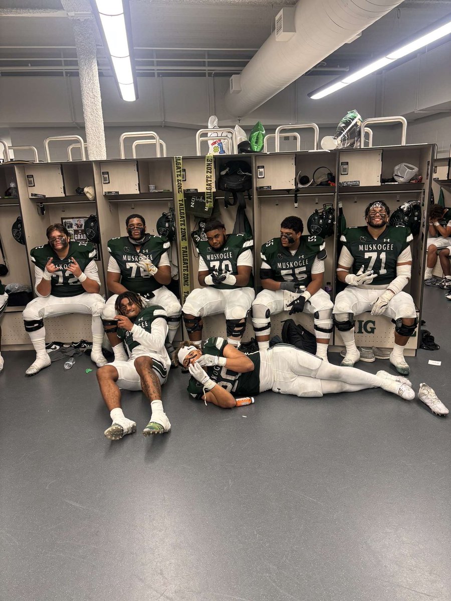 Miguel71Chavez's tweet photo. 10-0 Regular season 

Muskogee hasn’t had an undefeated season since 1980!

Muskogee hasn’t been district champs since 2016!

Glad to make history with my guys 

MORE TO COME!

@jlynb24 
@FicklinJamarian 
@PjWallace1 https://t.co/et5oNPEOKf