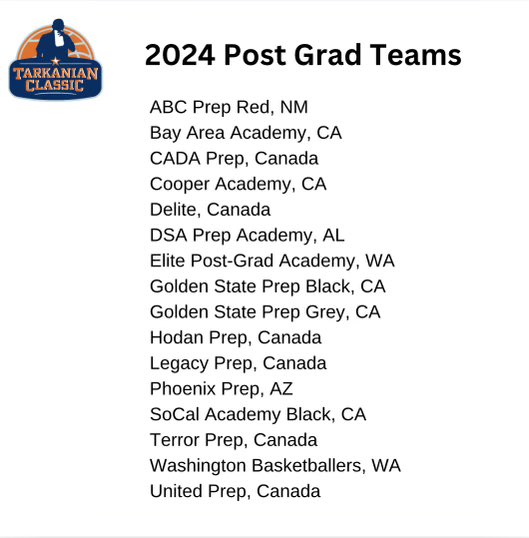 2024 #TarkClassic National Prep &amp; Post Grad Boys teams Dec 15-17 in Las Vegas NV!  All games will be 🎥 @ballertv  schedule released later &amp; more info tarkanianclassic.com 

<a href="/trigonis30/">Dinos Trigonis</a> <a href="/gormanhoops/">Bishop Gorman 🏀</a> <a href="/FCPPangos/">Fullcourt Press/ Pangos</a> <a href="/LimitLesSports/">LimitLES Sports</a> <a href="/Spalding/">Spalding</a> <a href="/Gatorade/">Gatorade</a>