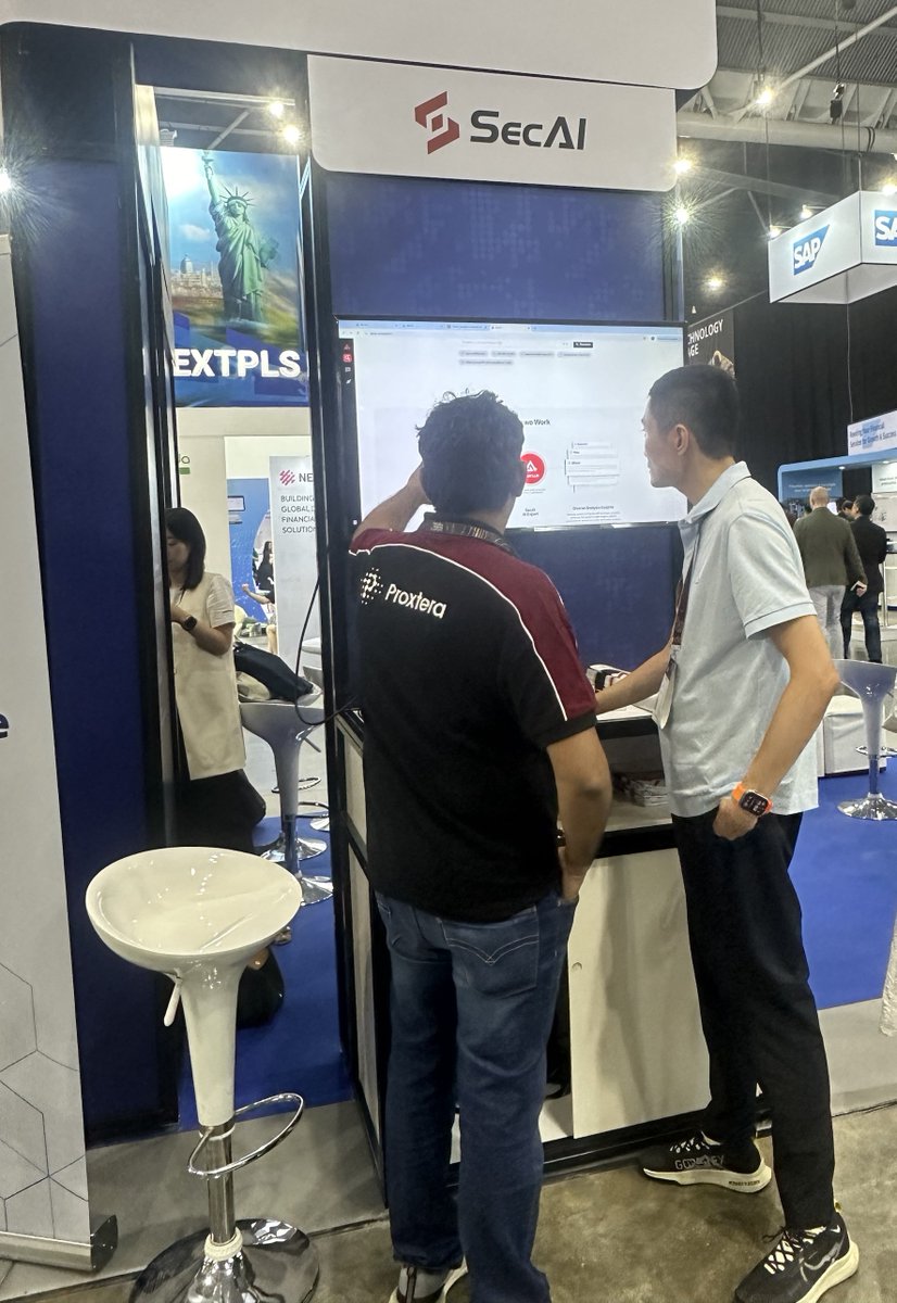 SecAI_AI's tweet image. 📍Singapore FinTech Festival  | Great conversations 3 days at the #SecAI booth with experts discussing how Al can be effectively implemented to achieve efficiency and security in fintech for government and enterprise users. Thanks for meeting us.🥰#SFF
