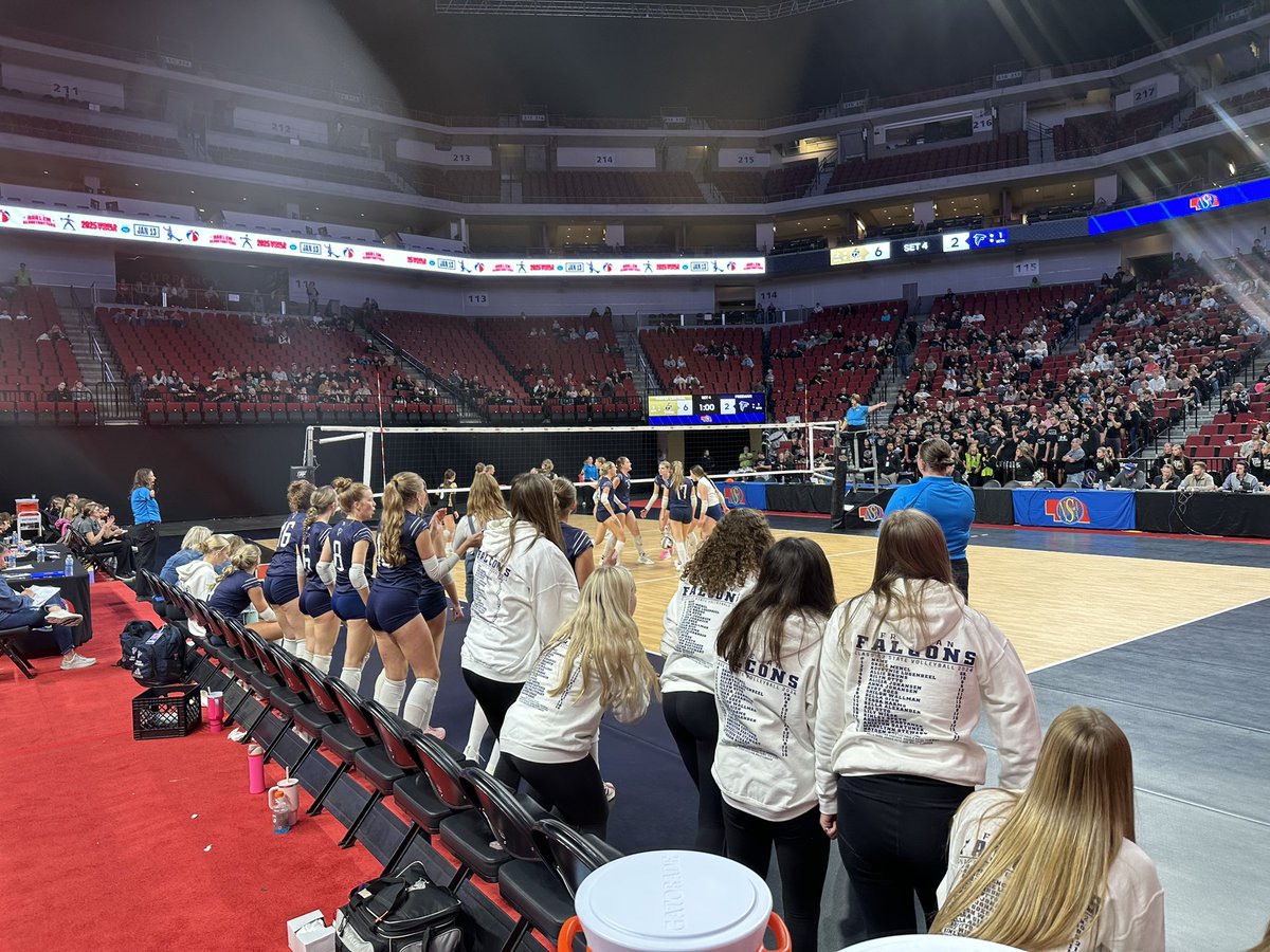 Freeman_Falcons's tweet image. C2️⃣ State🏆Championship:

🏐Round 1️⃣:

Set 4️⃣:

Freeman🐦Falcons🟰1️⃣5️⃣
Thayer Central🗡️Titans🟰2️⃣5️⃣

The🐦Falcons🏐season comes to a close, in the State🏆Tournament at🏦@PinnacleArena, with a record of 2️⃣6️⃣➖5️⃣‼️ 🙏🏻Thank🫵🏻you for an🤯unbelievable🎢ride‼️

#WeAreFreeman🐦