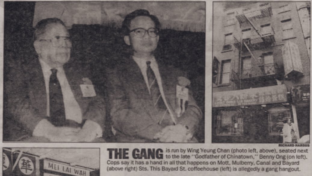 #GhostShadows boss Wing Yeung Chan and Hip Sing Tong #Godfather Benny ...