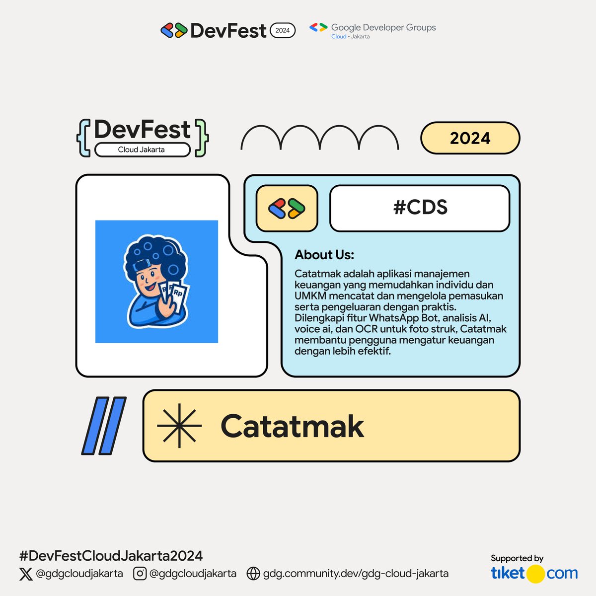 GDGCloudJakarta's tweet photo. ✨️ Community and Developer Showcase Lineup Revealed! ✨️ https://t.co/MqVlhnZiT5