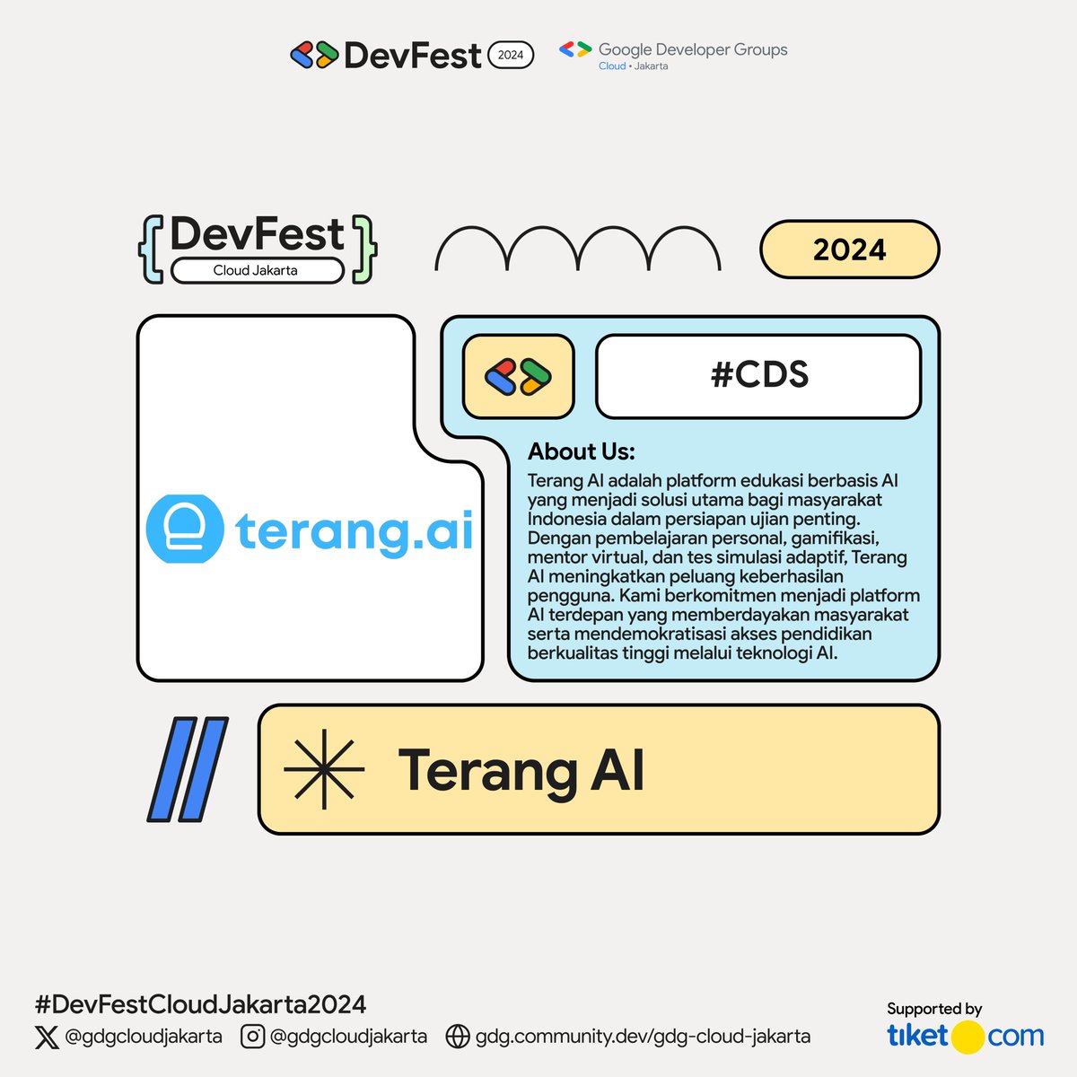 GDGCloudJakarta's tweet photo. ✨️ Community and Developer Showcase Lineup Revealed! ✨️ https://t.co/MqVlhnZiT5