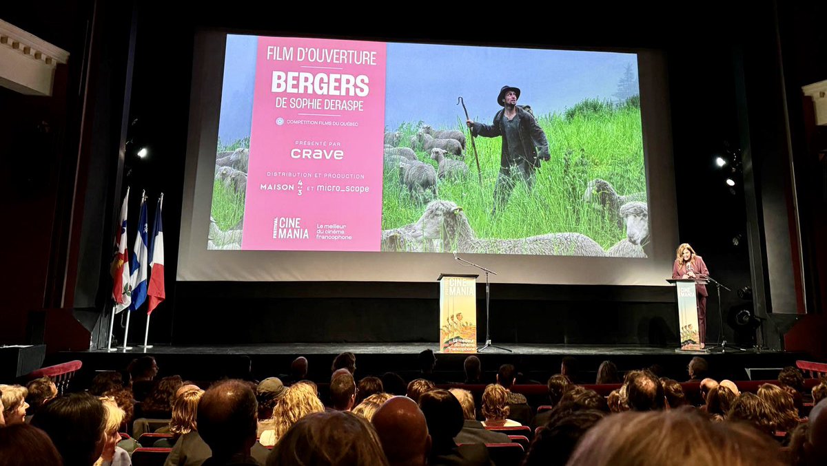 LamourouxEric's tweet photo. #Cinemania 2024, 2 semaines de films francophones, c’est maintenant !
Pour ses 30 ans, la France invitée d honneur! @LeCNC @ADAMI_Artistes @Unifrance @leCMN @citelanguefr @FFAngouleme . Superbe film d’ouverture «Bergers», un Québécois en Provence! @GuilhemCaillard https://t.co/5evh2srD3E