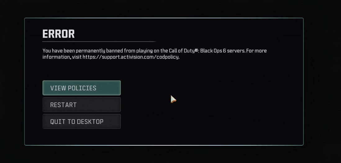 Daax (@daaximus) on Twitter photo At what speed did y'all collide your last 2 brain cells to come up with the design for your anti-cheat? Entirely new PC, no bans on account, can play other CoD just fine, never played this game, immediate ban. <a href="/Activision/">Activision</a> <a href="/CallofDuty/">Call of Duty</a>
The last time it was for opening System At what speed did y'all collide your last 2 brain cells to come up with the design for your anti-cheat? Entirely new PC, no bans on account, can play other CoD just fine, never played this game, immediate ban. <a href="/Activision/">Activision</a> <a href="/CallofDuty/">Call of Duty</a>
The last time it was for opening System
