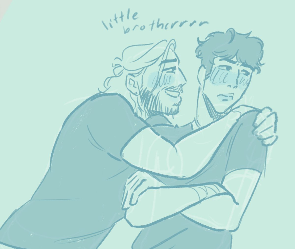 Did yall see he called him little brother. Isn't that cute as shit.