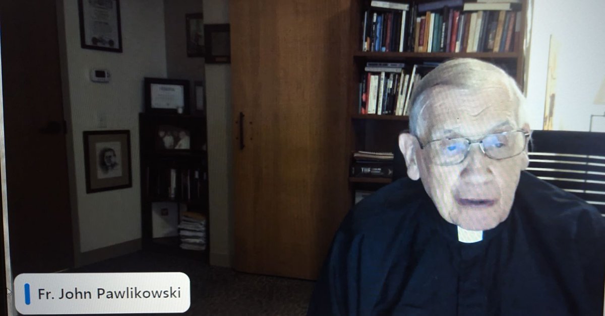 An incredible honor to begin our webinar series with an outstanding presentation by Father John Pawlikowski.