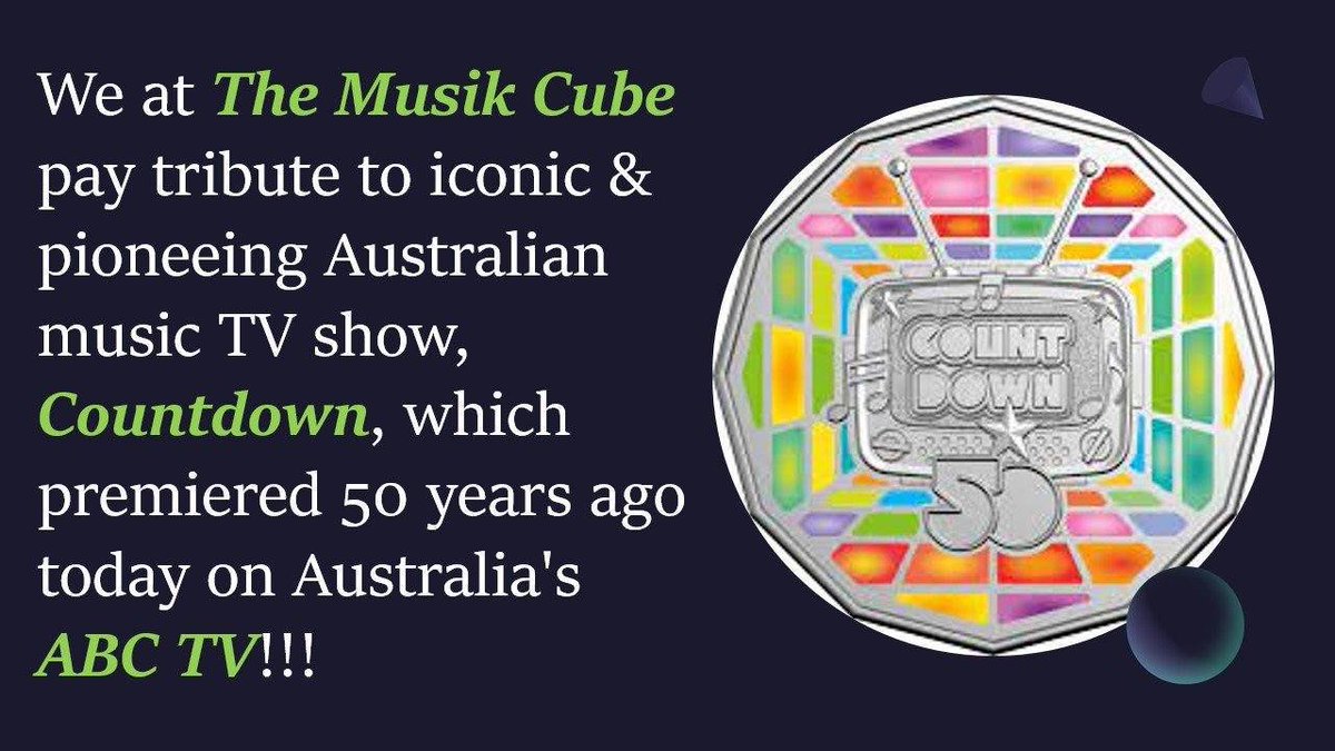 AJBrady_Sports's tweet photo. Today marks a special day in Australian pop culture history - the 50th anniversary of music TV show, #Countdown!

The premiere began @ 6.30pm on @ABCAustralia &amp; ran 25 minutes, being hosted by #GrantGoldman &amp; featuring #PaperLace, @JohnFarnham, #Sherbet, #LindaGeorge &amp; #Skyhooks! https://t.co/wpHjjQWXEt