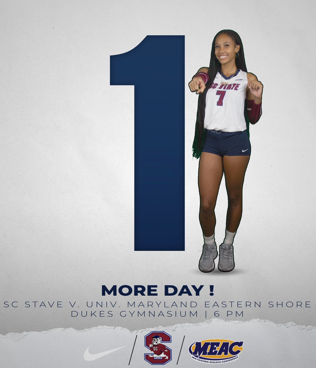 𝐒𝐞𝐞 𝐲𝐨𝐮 𝐢𝐧 𝐃𝐮𝐤𝐞𝐬🙂‍↕️

Less than 24 hours until we return to Dukes to take on the Lady Hawks of Maryland Eastern Shore. 💙❤️🐶

#FearTheBite | #WeAreSCState | #BulldogTenacity 🐶