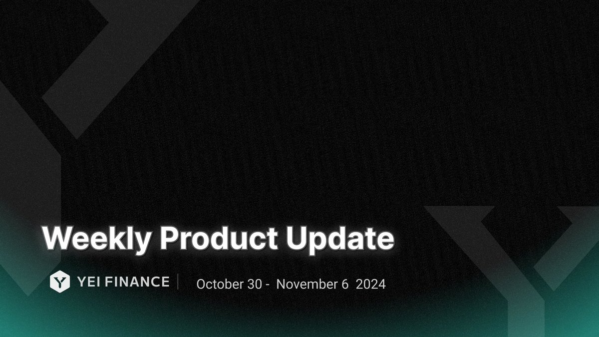 🛠️ Weekly Update on <a href="/YeiFinance/">Yei Finance</a>

Main Features:
- Listed $fastUSD

Minor Bug Fixes:
- Resolved points system calculation issue
- Fixed Noble forwarding module timeout error